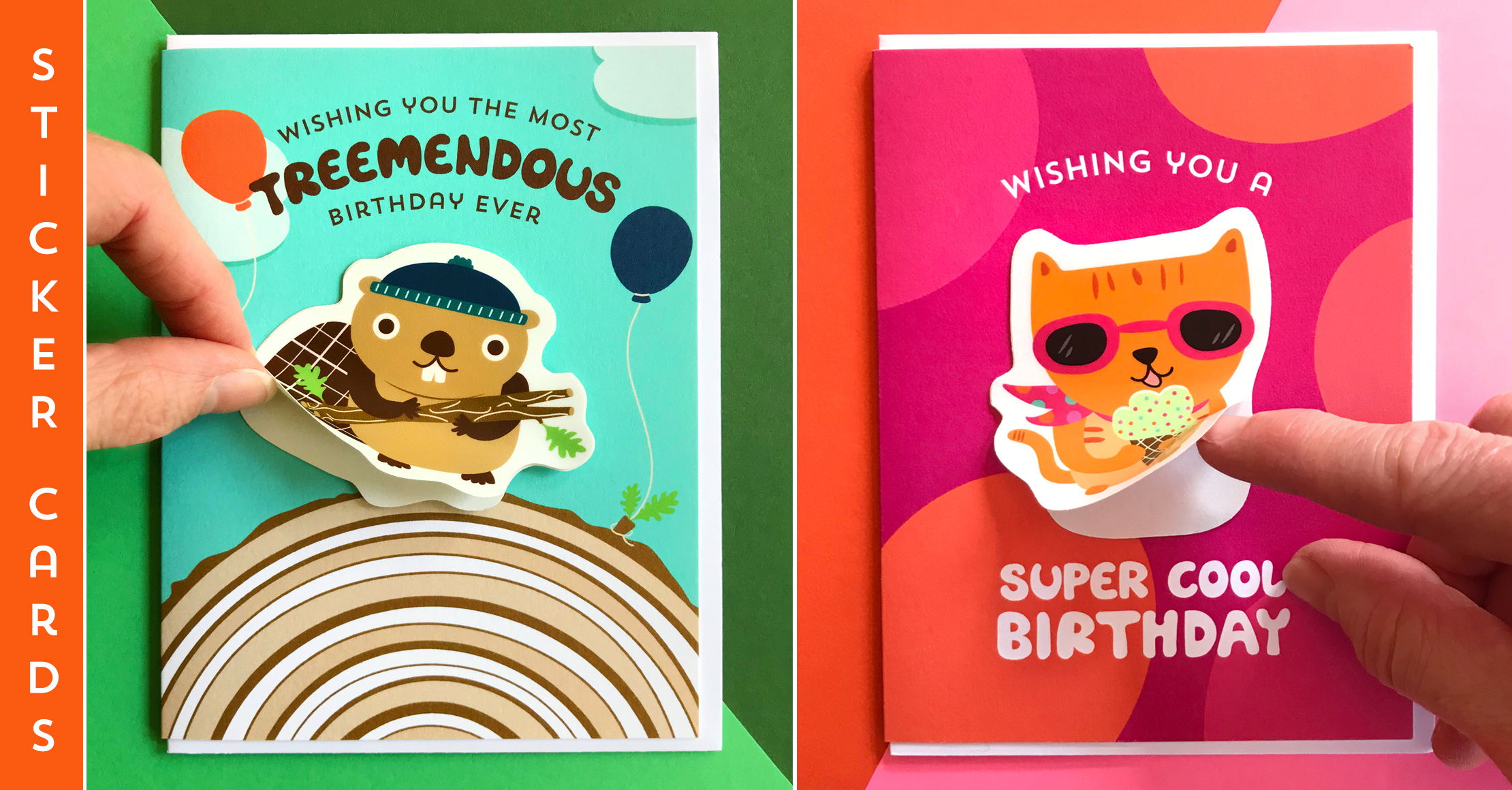 3 Sticker Cards for $14 ‹ Accessories « Night Owl Paper Goods — Stationery  & Wood Gifts