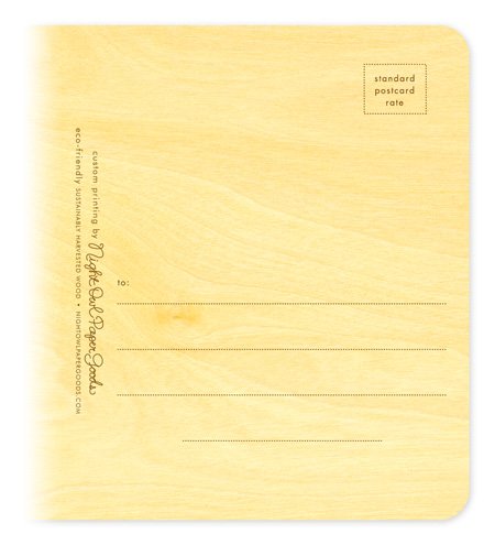 Flat Postcard ‹ Blank Wood ‹ Custom « Night Owl Paper Goods