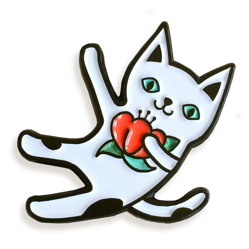  Yukfhgt Cute Cartoon Cat Charms，Enamel Cat Charms
