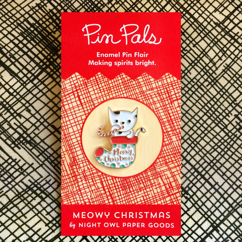Meowy Christmas ‹ Enamel Pins ‹ Accessories « Night Owl Paper Goods ...