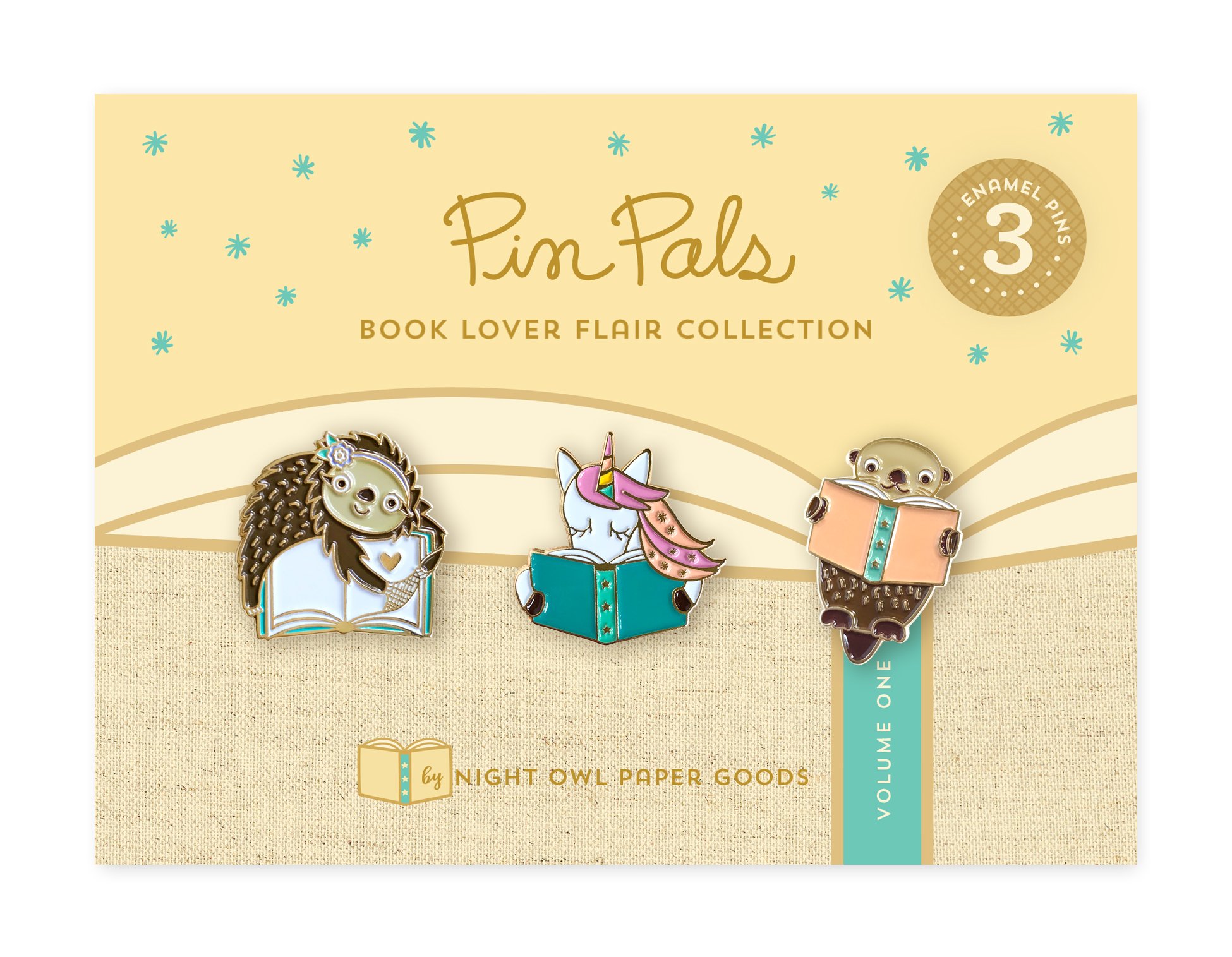 Book Lover Flair - Volume 1 Pin Pals Gift Set ‹ Accessories « Night Owl  Paper Goods — Stationery & Wood Gifts