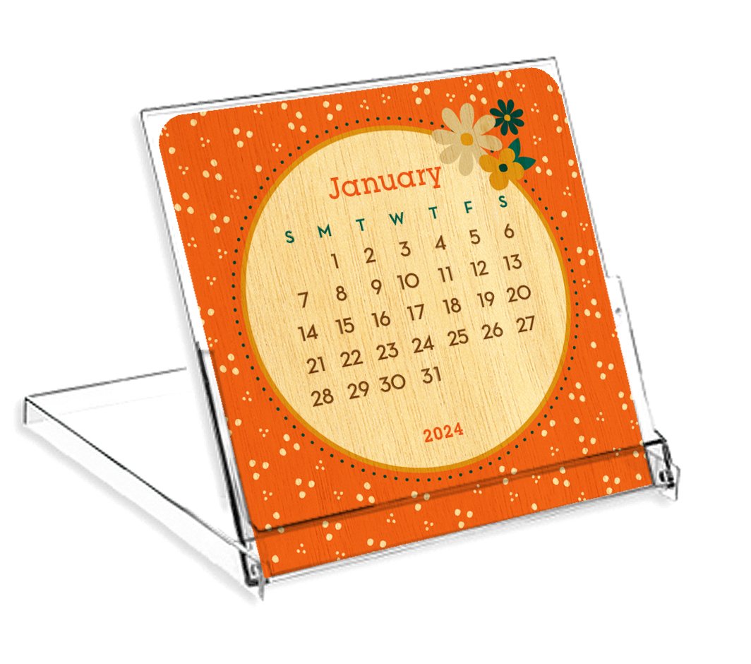 2024 Flowers Mini Calendar ‹ Desk « Night Owl Paper Goods