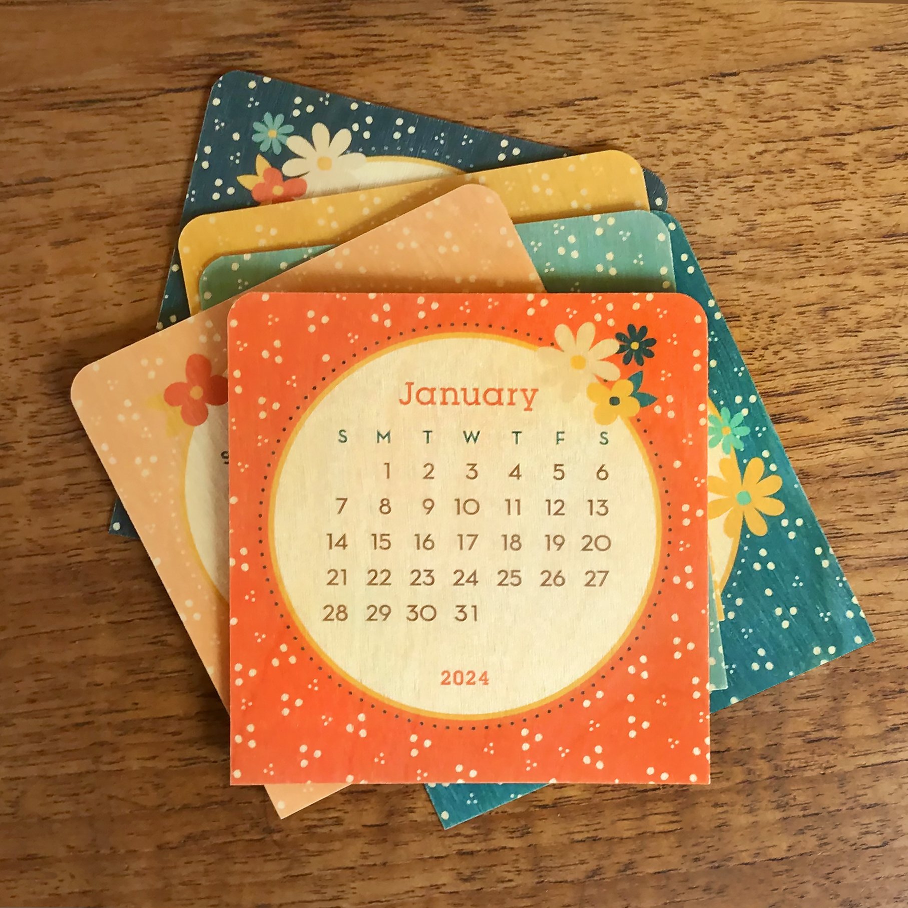 2024 Flowers Mini Calendar by Night Owl Paper Goods