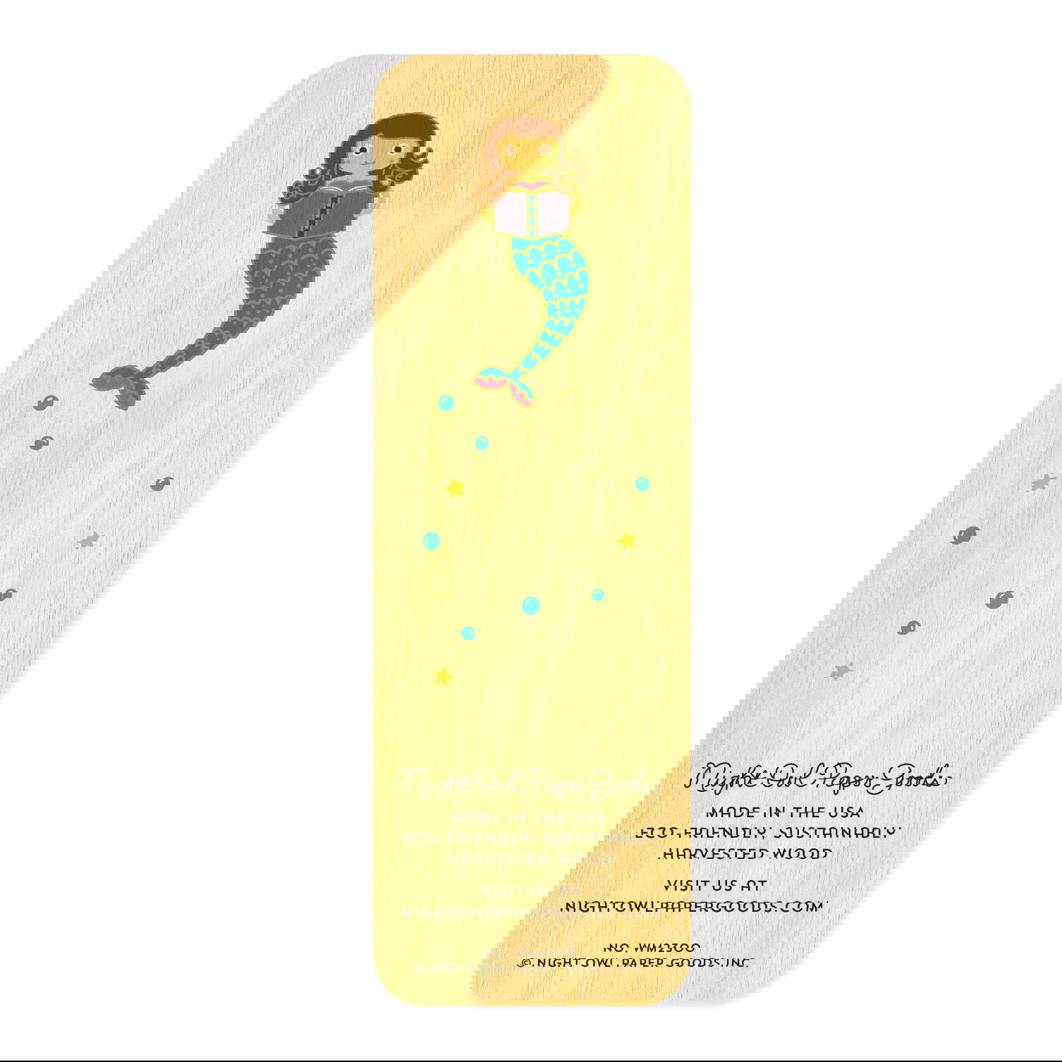 Bookmark - Mermaid - Birch wood
